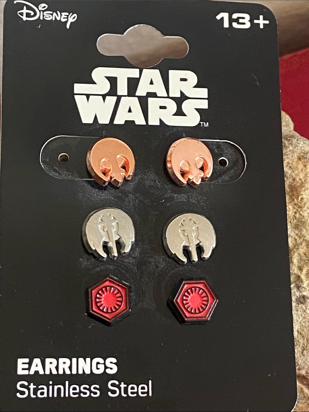 Disney Star Wars 3 Pairs of Stainless Steel Studs! 1/4” inch